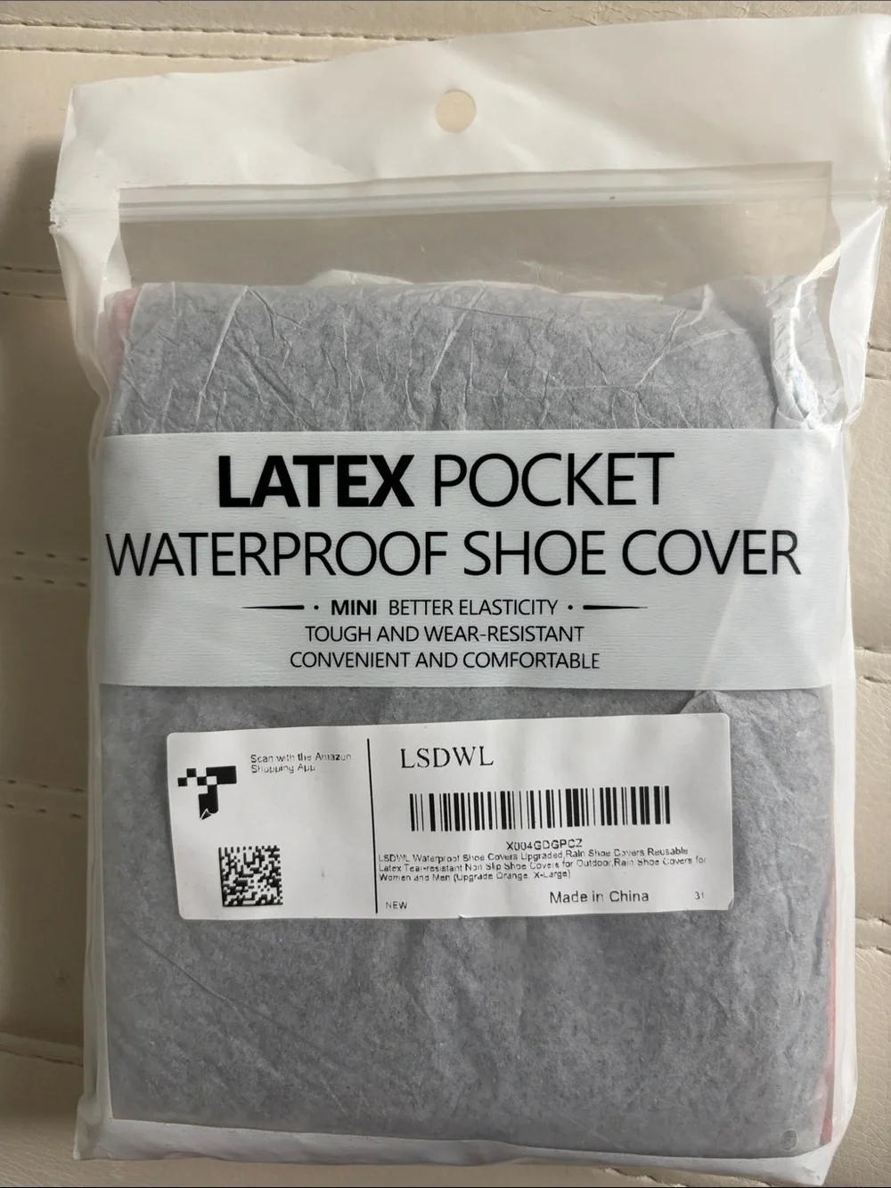 Men's or Women’s Waterproof Shoe Covers Orange and Black – Performance Fit